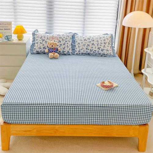 新品秋冬植物羊絨臺灣床包單品雙人床笠床立床套席夢思保護套