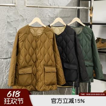 氣絨動態保暖！高階輕盈防風防水秋冬情侶氣絨服夾克絎縫百搭外套