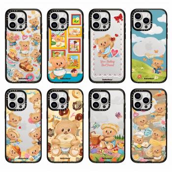 CASE聯名Butterbear黃油小熊適用iphone16promax手機殼15pro蘋果14plus磁吸MagSafe可愛13透明亞克力12卡通