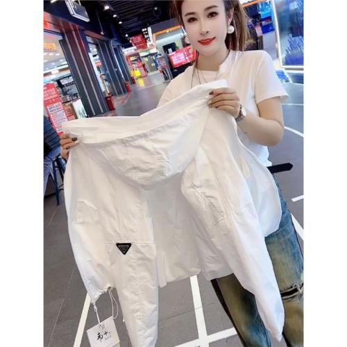小個子白色外套防嗮服女2025春秋季新款學生休閑短款薄款女裝上衣