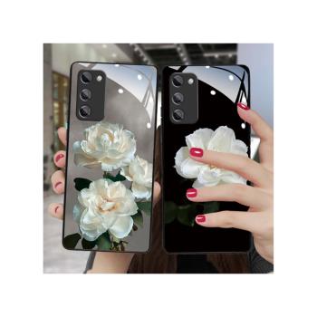 潮牌灰霧山茶花適用於oppoA5手機殼創意網紅女新款oppoA9防摔A55鏡頭全包A36軟A8矽膠A11X鋼化A7玻璃A3保護套