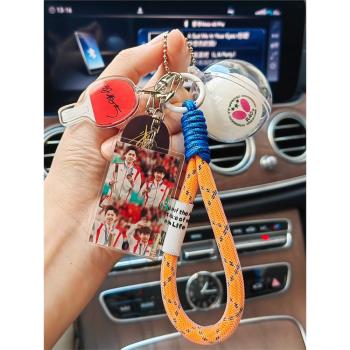 孫穎莎王楚欽莎頭組合乒乓球鑰匙扣男女生掛件飾品球包背包配件潮|鑰匙