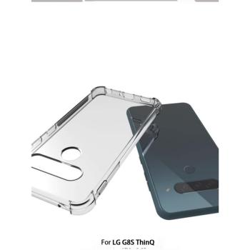 適用於LG G8S ThinQ手機殼透明氣囊防摔簡約LMG810EMW保護套LMG810EAW鋼化膜高透殼