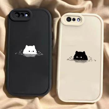 適用於OPPOA5手機殼OPPOA5Pro新款全包防摔 pepm00保護套oppoa5pro小眾男女款簡約可愛泡湯貓咪ins風專用外殼