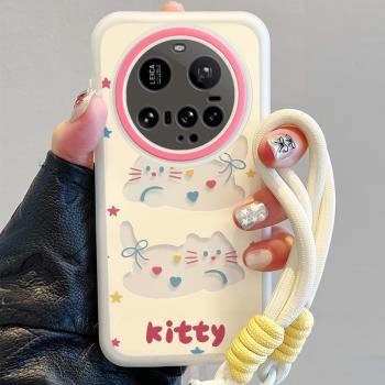 可愛卡通英文貓咪適用OPPOA5PRO手機殼A3i新款A2M防摔A1活力版A58X/A55掛繩女A97/A96S矽膠A72全包A32保護套