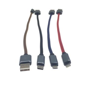 USB2.0轉Micro 5p/Type-c/i6平果手機充電線資料傳輸線閃快充短線