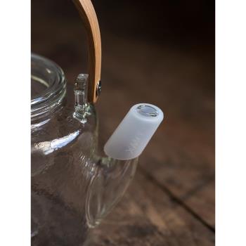 玻璃茶壺嘴套口防塵蓋防漏陶瓷滴水防長嘴酒樓配件家用矽膠嘴子