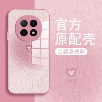 粉色愛心適用oppoa5pro手機殼新款oppo a5pro保護套金屬漆玻璃矽膠軟殼a5por全包防摔女款卡通可愛外殼