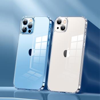 適用蘋果X/XS手機殼iphone11透明XR鏡頭全包蘋果13/14矽膠12Promax高品質11promax簡約TPU防摔14Pro軟保護套
