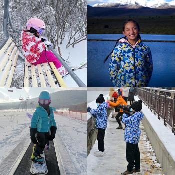 外貿原單中大男女兒童裝加厚夾棉防水滑雪服風衣外套沖鋒衣棉服