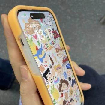 果凍殼液態矽膠適用於蘋果13手機殼沒有縫合線iPhone11 14 12男女新款15promax簡約14pro+防摔保護套網紅藍色