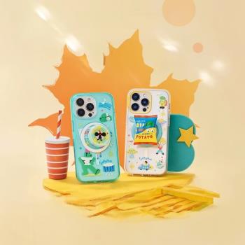 泡泡騷手機殼適用於iPhone16promax蘋果15plus/14/13磁吸Magsafe史努比小狗碎花防摔透明輕薄明星同款潮牌