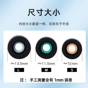 Sony/索尼WI-1000XM2無線藍牙耳機套XM2海綿耳塞入耳式降噪耳塞帽
