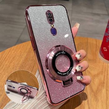 OPPOA9新款手機殼高階漸變閃粉時尚適用oppoa9x創意矽膠磁吸支架全包超薄小眾透明軟殼A92020防摔奢華保護套