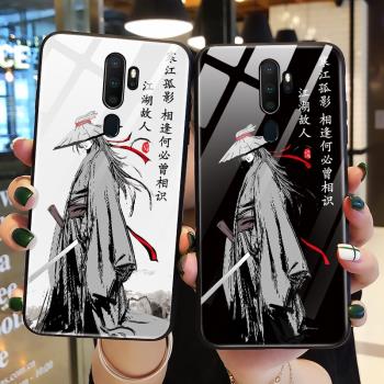 適用寒江孤影適用oppoA11x手機殼玻璃oppoa9x保護矽膠套oppo a9全包邊防摔a7x外a11n女A7硬a11軟殼0pp0潮男款