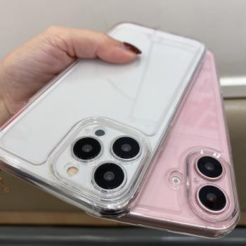 適用蘋果15promax手機殼新款iphone16/16E太空殼透明14矽膠12防摔軟殼13pro膠套16PM外殼ip 11全包加厚14plus