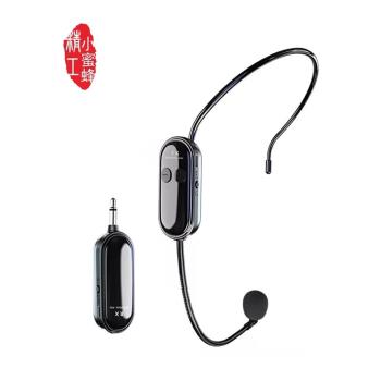 2.4G無線麥克風小蜜蜂擴音器專用耳麥戶外拉桿音響功放頭戴式通用