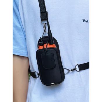 對講機保護套各品牌手臺通用皮套無線電尼龍編織袋胸包斜揹包