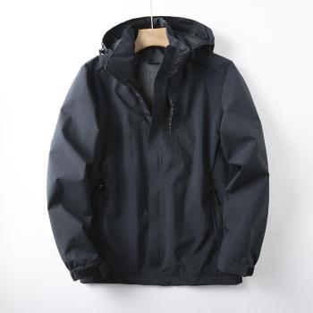 戶外運動沖鋒衣春秋冬季男女三合一薄款外套潮牌防風防水登山服