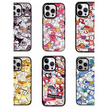 CASETiF聯名三麗鷗家族美樂蒂帕恰狗KT貓布丁狗適用iPhone16ProMax手機殼蘋果15Pro 14plus 13 12 11殼磁吸女