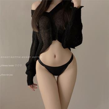 『Hottie』一片式無痕 日系簡約夏季薄款低腰冰絲無痕少女內褲