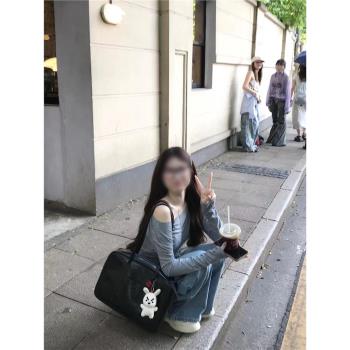2025秋冬新款小眾手提單肩包大容量時尚復古通勤托特包腋下包包潮