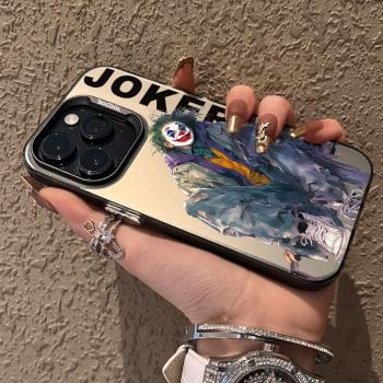 超火16自由小丑joker手機殼15適用iPhone11個性12創意13/14Promax蘋果7磨砂8p保護套x鐳射男女潮牌xr高階感新