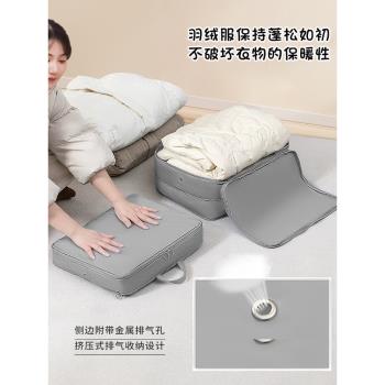 羽絨服壓縮袋收納袋行李箱旅行整理衣服打包袋便攜大容量防塵袋子