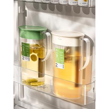冰箱冷水壺大容量耐高溫家用冷泡茶壺瓶子水果茶冷萃涼水杯飲料桶