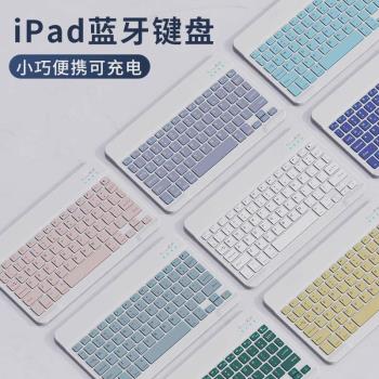 藍牙鍵盤適用ipad手機平板筆記本靜音可充電妙控無線鍵盤鼠標套裝
