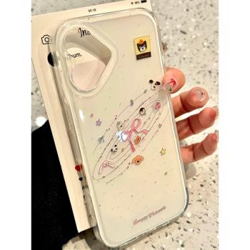 星系宇宙西高地適用opporeno13手機殼女款ins風oppoa5防摔realme真我Q3S簡約opporeno7可愛oppoA32矽膠.女生