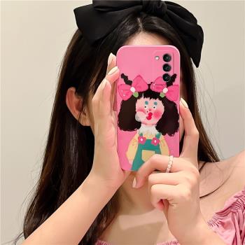 適用於三星S21手機殼矽膠閨蜜Galaxy s21個性防摔可愛小紅書同款