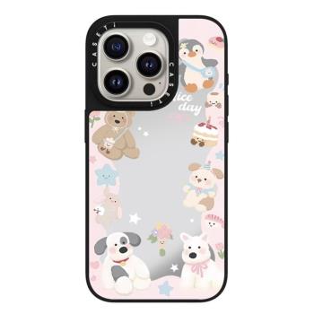 caseti手機殼聯名美食家倒立玩耍貓咪適用蘋果iPhone16Promax華強北15Promax新款12明星同款13鏡面磁吸14Plus