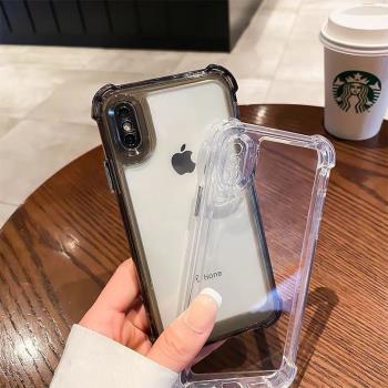 簡約iphone13矽膠保護套氣囊蘋果