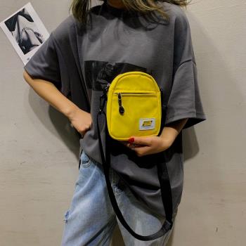 韓版學生ins嘻哈夏季情侶手機袋