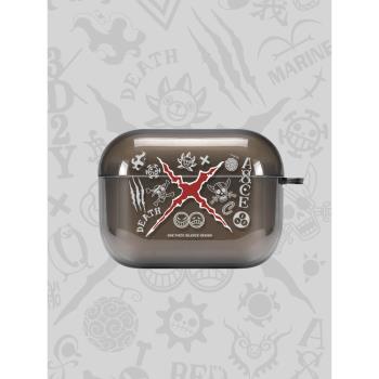 case卡通海賊王路飛airpods1/2代保護套airpodspro3代適用蘋果無線耳機套軟殼華強北矽膠二次元動漫周邊