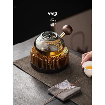 側把玻璃茶壺耐熱煮茶器花茶泡茶壺耐高溫日式酒店民宿溫茶器套裝