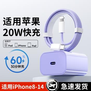 PD20W充電器適用蘋果手機充電器 iPhone12/13/14/15ProMax iPad 平板快充通用充電線雙Type-C數據線