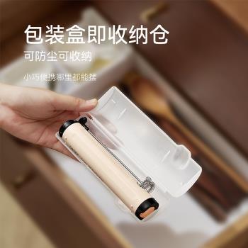 領致奶泡機電動奶泡打發器折疊便攜攪拌棒咖啡牛奶打泡器打蛋器
