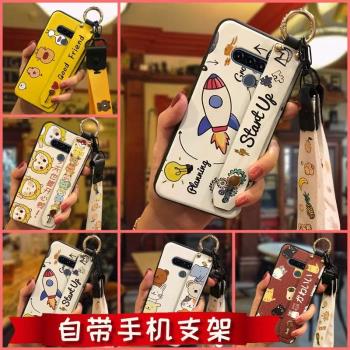 適用於LG K71手機殼抖音同款超薄情侶創意潮牌潮流軟矽膠支架簡約