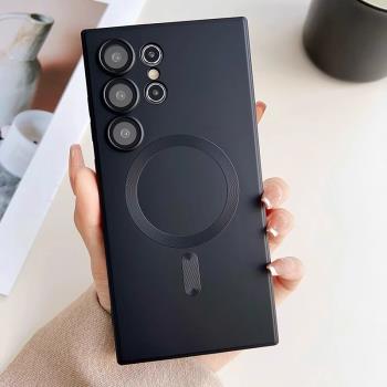 適用三星s25ultra手機殼s23ultra/note20Ultra磁吸無線充電S24Ultra全包鏡頭防摔s22/23/24+高階s20U軟殼新款