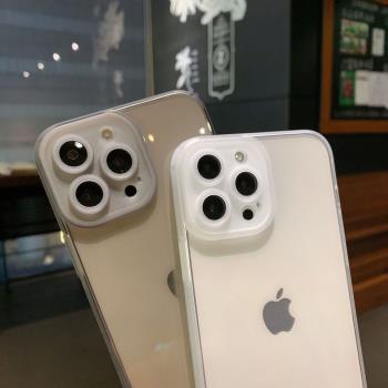 蘋果13手機殼適用iphone11簡約透明13pro矽膠XSmax全包防摔XR男女