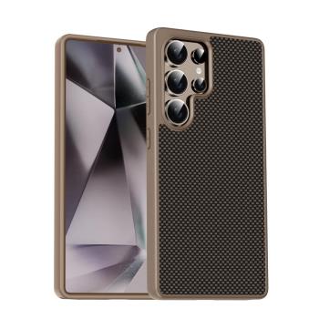 新款碳纖維紋適用三星S25Ultra手機殼磁吸case全包防摔Galaxy S24Ultra簡約個性保護套軟邊高階感沙漠金男女