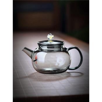 全度迷你玻璃茶壺一人用小容量綠茶紅茶泡茶器內置過濾網功夫茶具