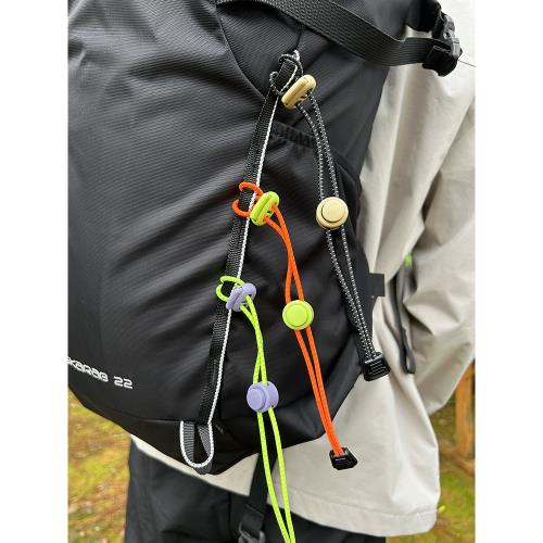 戶外登山包掛扣雙肩包綁繩背包外掛帽子手套登山杖眼鏡反光彈力繩