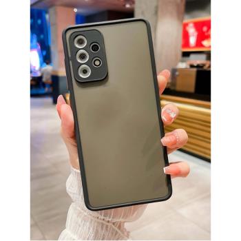 簡晴適用於三星A54 5G手機殼A34膚感A32保護套A24磨砂防摔A14卡通矽膠A02S硬殼A53全包邊A52S創意A71 4G網紅