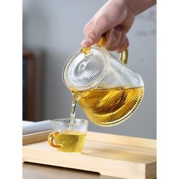 泡茶壺2025新款玻璃茶壺家用茶水分離加厚耐高溫煮茶器茶具套裝