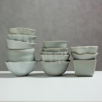 清倉特價丨汝窯茶杯單杯可養開片主人杯個人品茗杯汝瓷陶瓷茶盞