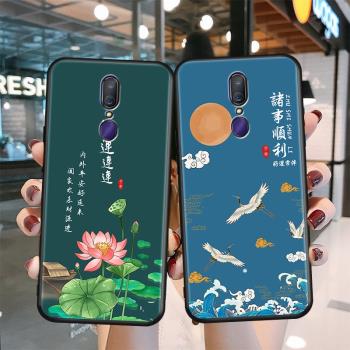 適用oppoA9手機殼oppo A9x中國風PCAM10保護套0ppo磨砂opa男opp0女opop外殼opρoa送鋼化膜0pp0的oopo軟後殼