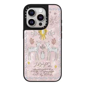 caseti手機殼歐陽娜娜聯名森林秘境magsafe磁吸適用iPhone蘋果16promax/15plus/14/13亞克力防摔鏡面保護殼12